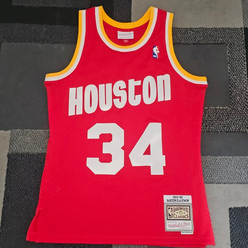 Mitchell & Ness Houston Rockets throwback Olajuwon Jersey Men Small